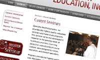 Seminars page